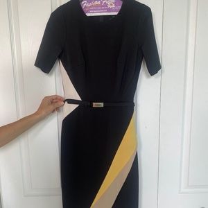 White House Black Market Colorblock Dress
